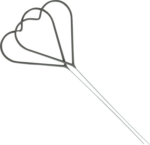 VEĽKÉ SRDCE STUDENÉ ISKARKY 40cm! 2ks VALENTÍNSKA SVADBA