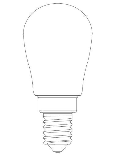 LED žiarovka E14 0,7W FSL digestor chladnička šitie T26