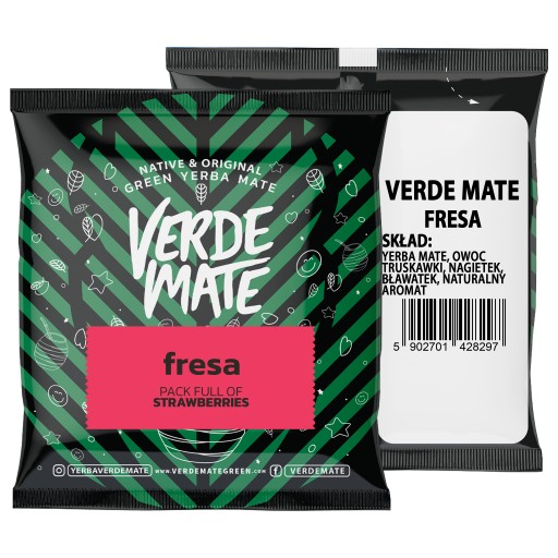 Yerba Verde Mate Green Fresa Jahoda vzorka 50g