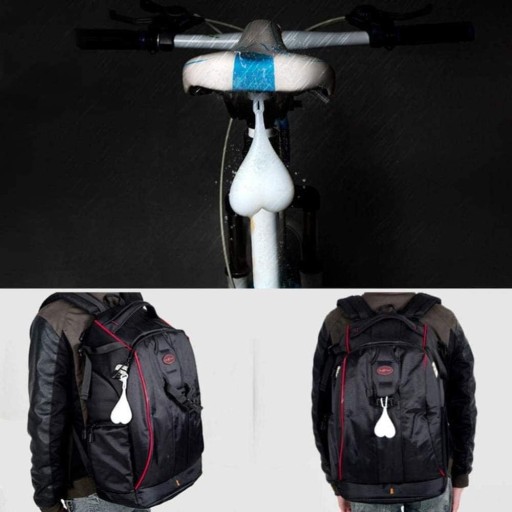 BICYKLOVÁ LAMPA SRDCE VAJÍČKA SILIKÓNOVÁ LED zadná