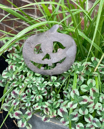 2 ks ORNAMENT dekorácie doplnok do kvetináčov HALLOWEEN TEKVINY