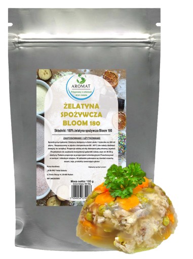 POTRAVINÁRSKA ŽELATÍNA 100G / BLOOM 180, BRAVČOVÉ MÄSO NA KĹBY, PRÍRODNÉ Kosti