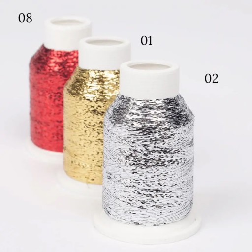Drops GLITTER - lesklé nite na pletenie - 01
