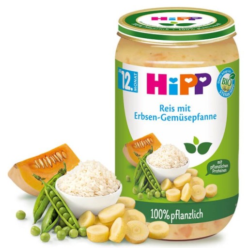 Hipp Bio Panvica na zeleninu tekvicový hrášok 12m 250g