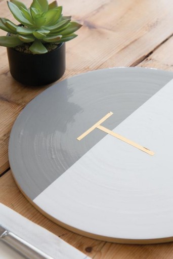 Dyha na nábytkový stôl DIY Farba Grey Gloss 45cm