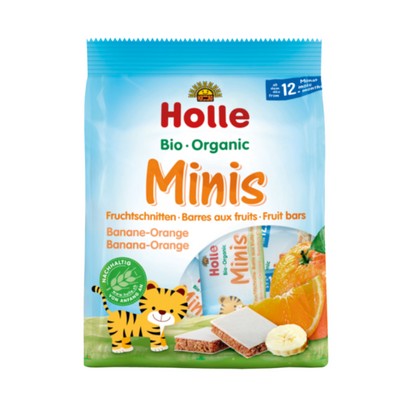 Ovocné tyčinky Mini Banana Orange Holle