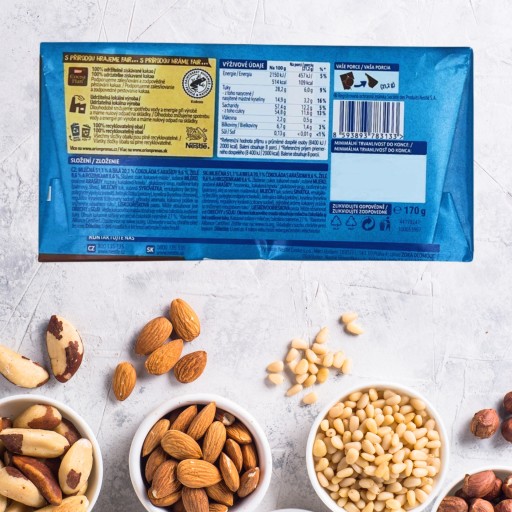 Študentské mlieko a biela čokoláda 170 g Originál čes