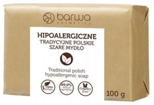 BARWA ECO HYPOALERGÉNNE MYDLO LEŠKÁ SIVÁ 100g