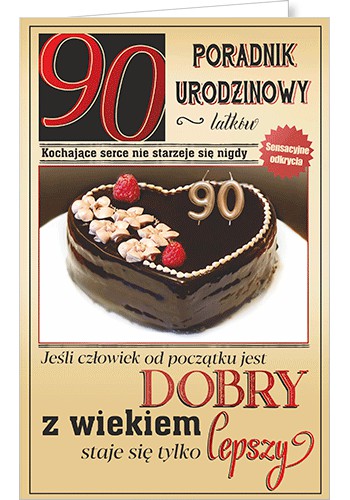 Sladké lux blahoželanie k 90. narodeninám U69