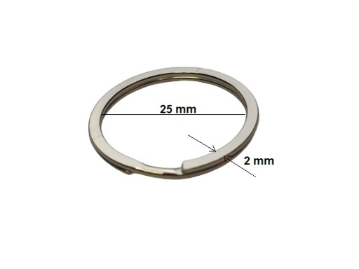Špirálový kožený prsteň 25/2 mm striebro 100 ks