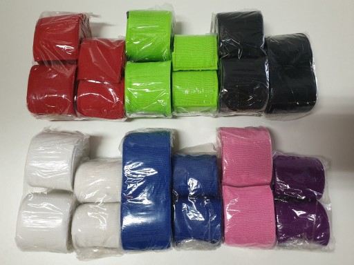 Bandáže, pásky, boxerské bandáže, MODRÉ, 2,5M