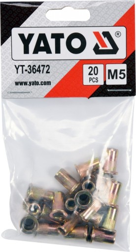 YATO OCEĽOVÁ NITOVACIA MATICA M5 20 ks.
