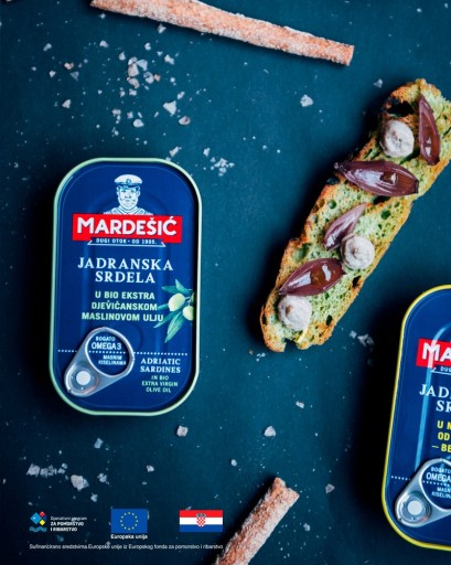 Chorvátske sardinky v bio olivovom oleji 90g