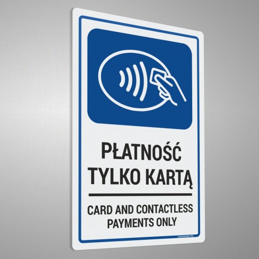 Nálepka - Platba len kartou 10x15