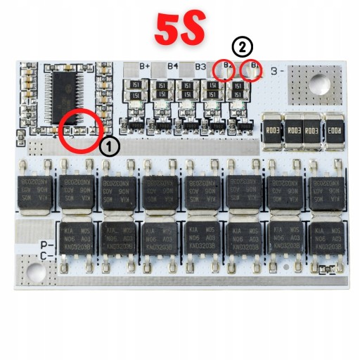BMS 5S 100A Li-Ion Balancer 18650 18V - 21V Li-Pol nabíjačka batérií