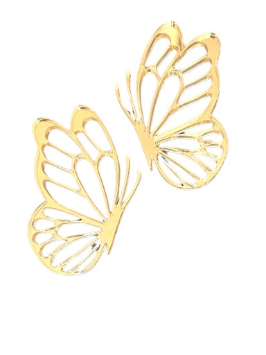 Tortový bočný vrchlík Butterfly butterflies zlaté zrkadlo 3
