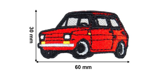 Cestovná nažehľovačka Fiat 126p pre batoľatá
