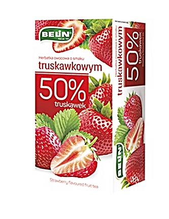 JAHODOVÝ čaj 20 vrecúšok BELIN