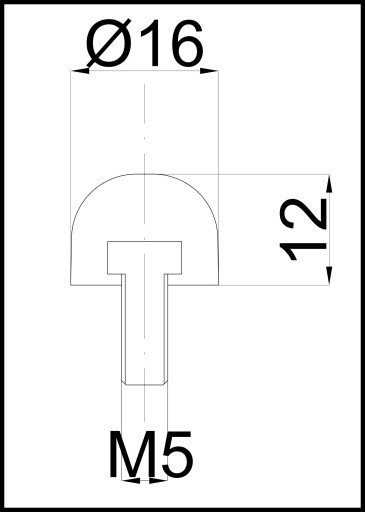 Vibračný izolátor/nárazník/nárazník/noha PU M5