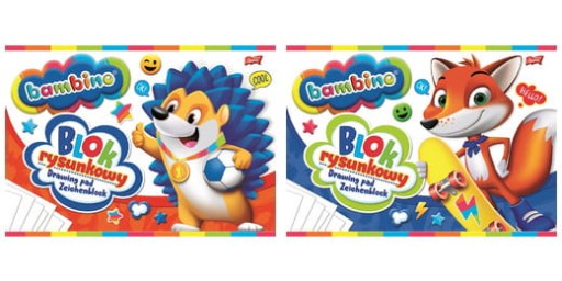 A4 biely blok na kreslenie, 20 listov, Bambino Majewski