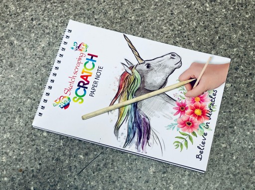 Škrabacia knižka UNICORN 10k.