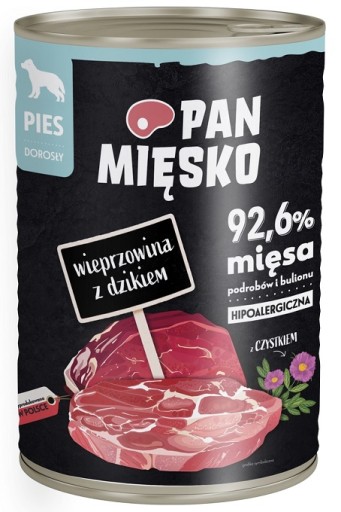 Panvica Mäso pre psov Bravčové s diviakom 400g