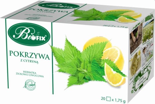 Bifix Bylinný čaj Žihľava s citrónom 20 vrecúšok