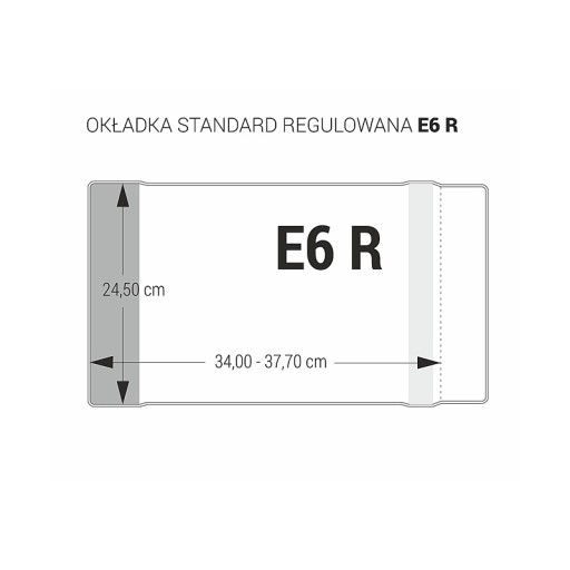 Knižný obal 245mm nastaviteľné obaly