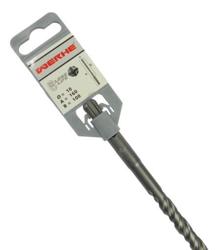 Krížový vrták do betónu SDS Plus 10x160mm Werhe