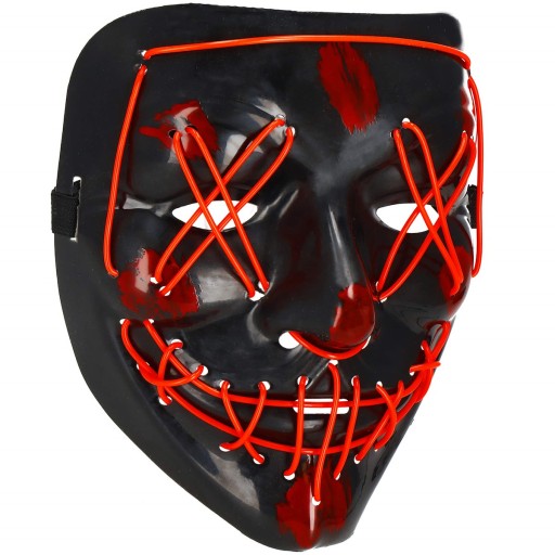 LED MASKA SVIETIACA LED HALLOWEEN PURGE PARTY