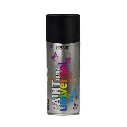 MATTE BLACK ENAMEL 400ml/ RAL 9005 Rýchloschnúci