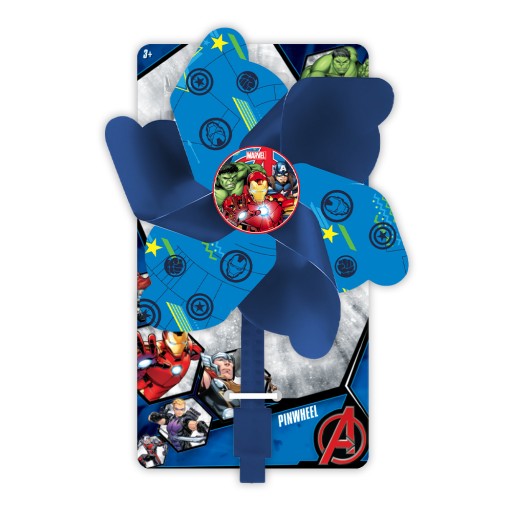 Modrý ventilátor na volant Avengers