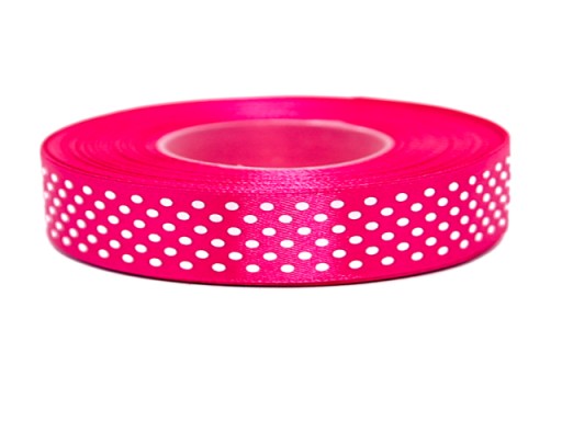 DOTT RIBBON stuha 12 mm 22 m ružová