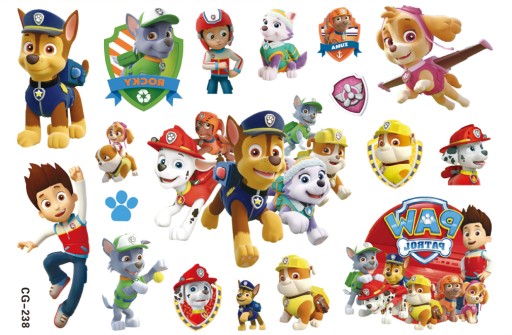 Umývateľné tetovanie pre deti PAW PATROL PAW CG238