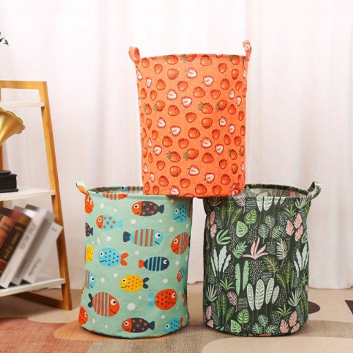 KONTAJNER NA PRÁDLO KOŠÍK HRAČKY KAPACITA TAŠKA SKLADAČNÁ VEĽKÁ XL 60l 40x50cm