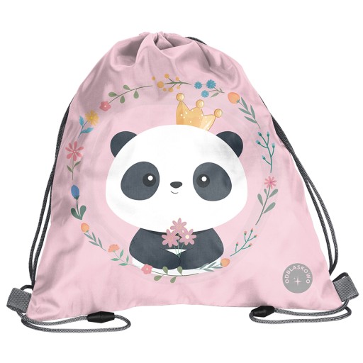 ŠKOLSKÁ TAŠKA PASO PANDA NA TOPÁNKY PRE DIEVČATKÁ, RUŽOVÝ BATOH