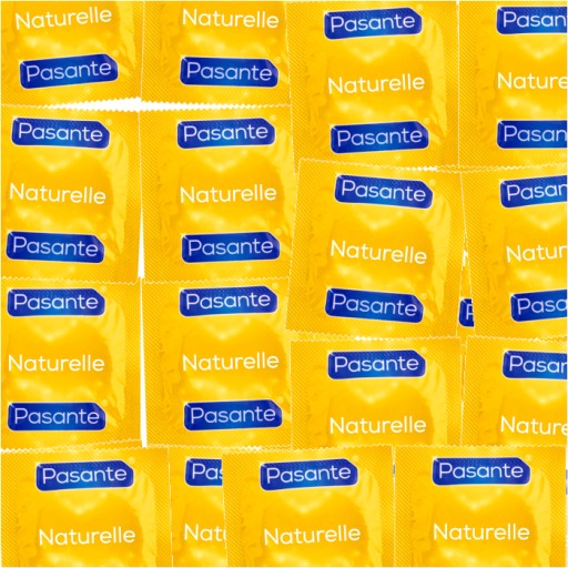 PASANTE NATURELLE klasické a zvlhčené latexové kondómy, 25 ks.