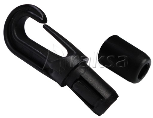 KARABÍNA PVC SVORKA 8 mm ČIERNA 13984