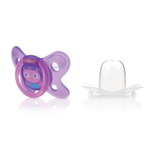 NUBY Baby cumlík Silikón 0-6 BPA free