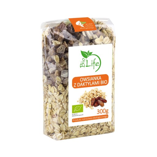 BioLife ovsená kaša s bio datľami 300 g