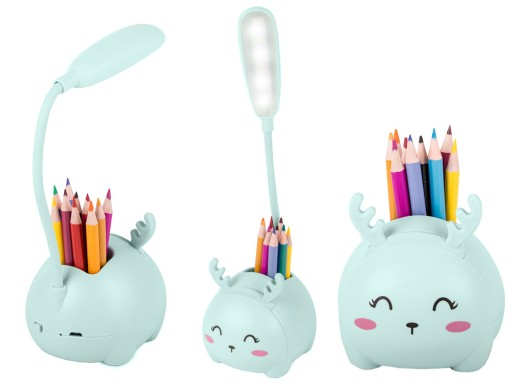 Detské nočné svetlo LED usb organizér stojan telefón pre učenie čítania