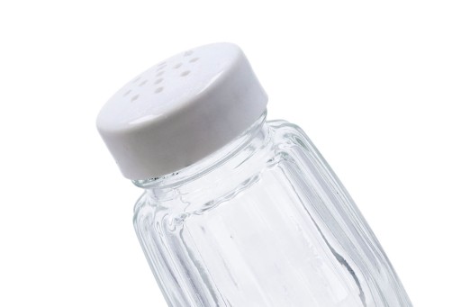 ŠEJKER SOĽNÁ NÁDOBA KORENINY SKLENENÁ SOĽNÁ SEZÓNA, BIELA 50 ML