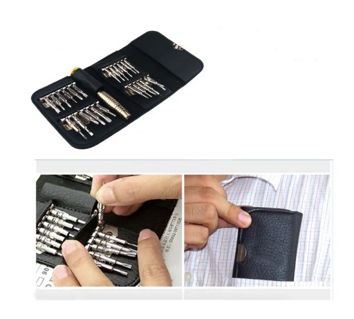 Sada skrutkovačov - bitov v kufríku 25 v 1
