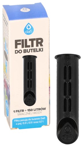 Filter na fľašu Dafi Soft Solid, 1 ks, ČIERNA