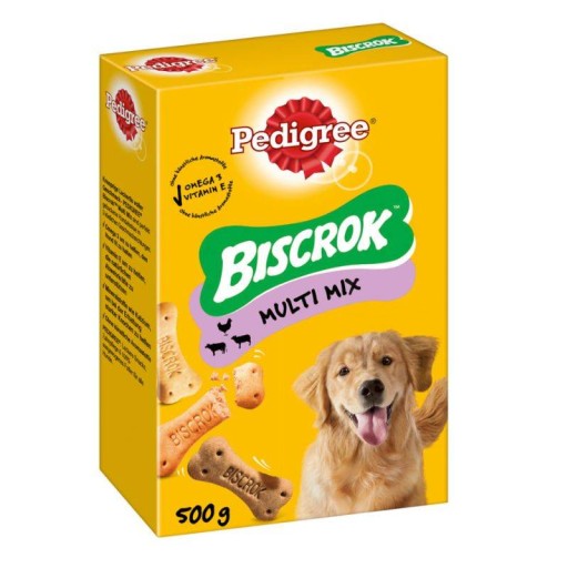Pedigree Biscrok 500g CRISPY DOG COOKIES
