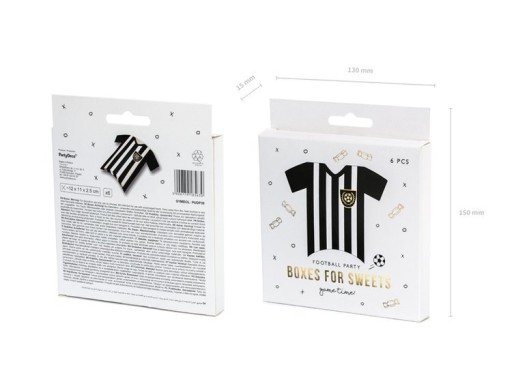 BOXY pre hostí Futbalové tričká 6 ks