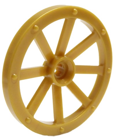 LEGO Carriage Wheel Ø33,8 Gold (4489/6093573)