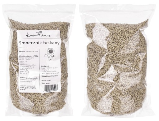 Lúpané slnečnicové semienko Natural HEALTH KUCHYŇA 1KG