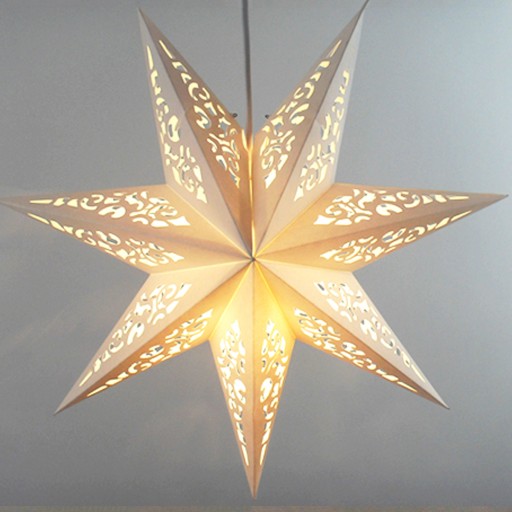 ZÁVĚSEK LAMPY HVIEZDA Vianočná dekorácia NA VIANOČNÝ STROMČEK tienidlo | 45 cm