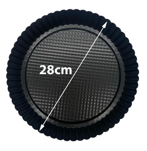 Forma na pečenie na tartaletky, ryhovaná, s nepriľnavým povrchom, 28 cm